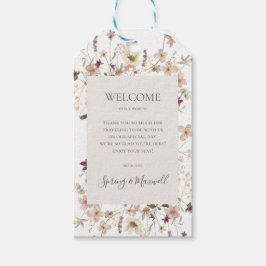 Lente Bloem | White Wedding Welcome Cadeaulabel
