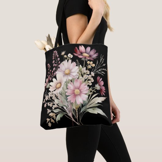 Lente Bloemachtige Bruiloft Tote Bag (Dichtbij)