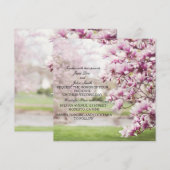 Lente Bloemachtige Trouw Uitnodigingen (Voorkant / Achterkant)