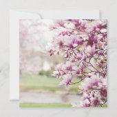 Lente Bloemachtige Trouw Uitnodigingen (Achterkant)