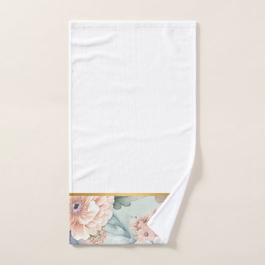  LENTE BLOEMBLAUW BADKAMER HANDDOEK SET (Handdoek)