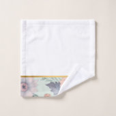  LENTE BLOEMBLAUW BADKAMER HANDDOEK SET (Wasdoekje)