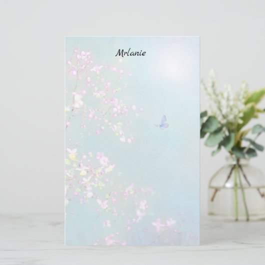 Lente bloemen 2 Stationery Briefpapier (Staand voorkant)