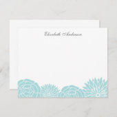 Lente Bloemen Aangepaste Platte Bedankbriefkaarten Kaart (Voorkant / Achterkant)