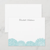 Lente Bloemen Aangepaste Platte Bedankkaartjes {bl Kaart (Voorkant / Achterkant)