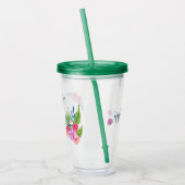 Lente Bloemen Acryl Drinkbeker (Links)