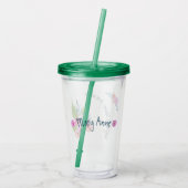 Lente Bloemen Acryl Drinkbeker (Achterkant)
