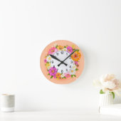 Lente bloemen Acrylwand Ronde Klok (Huis)
