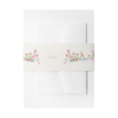 Lente Bloemen Armen Monogram bruiloft Uitnodigingen Wikkel (Voorkant Voorbeeld)