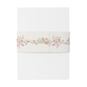 Lente Bloemen Armen Monogram bruiloft Uitnodigingen Wikkel (Achterkant Voorbeeld)