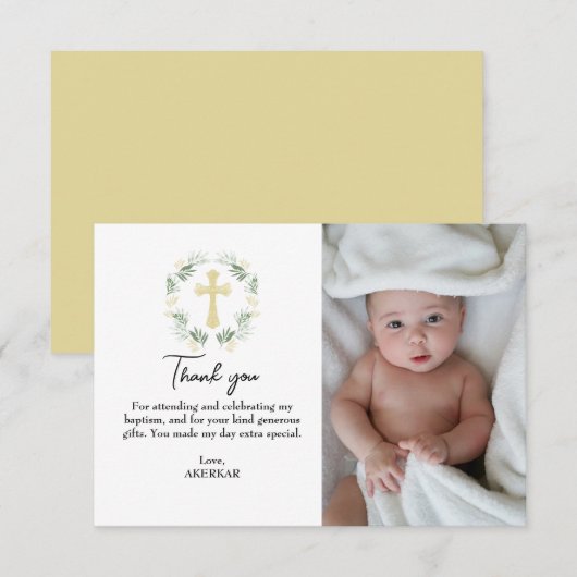 Lente Bloemen Arrangementen foto Bedankkaart (Voorkant / Achterkant)