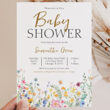 Lente Bloemen Baby Shower