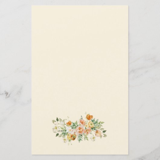 Lente Bloemen Baby Shower Mamy of Papa Spel (Achterkant)