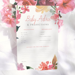 Lente Bloemen Baby Voorspellingen & Advies Spel