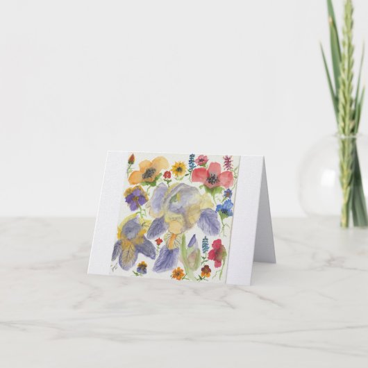 Lente Bloemen Bedankkaart (Voorkant)