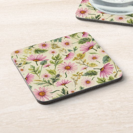 Lente Bloemen  Bier Onderzetter (Linkerzijde)