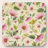 Lente Bloemen Bier Onderzetter (Voorkant)