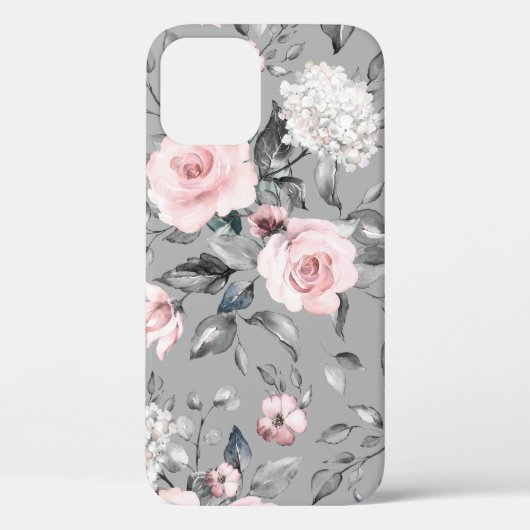 Lente bloemen bladeren hand getrokken Case-Mate iPhone case (Achterkant)