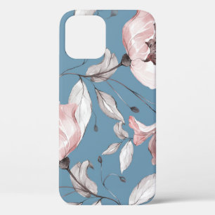 Lente bloemen, bladeren, naadloos ontwerp Case-Mate iPhone case