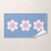 Lente Bloemen Blauw & Roze Bad Handdoek (Handdoek)