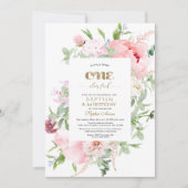 Lente Bloemen Bloeien Eerst Verjaardag & Doop Kaart (Voorkant)