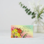 Lente bloemen Bloemen Designer Visitekaartje (Staand voorkant)