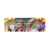 Lente Bloemen Bloemige Elegante Chic Blauwe Uitnod