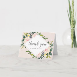 Lente Bloemen Blozen | Vouwbare Trouw Trouwkaarten Bedankkaart
