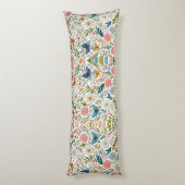 Lente Bloemen borduurwerk Design Pastel Kleuren Lichaamskussen (Achterkant (Verticaal))