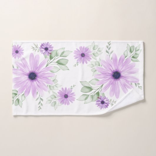 Lente Bloemen Botanisch Patroon Kleurrijk Bad Handdoek (Handdoek)