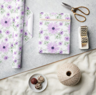 Lente Bloemen Botanisch Patroon Kleurrijk Cadeaupapier
