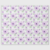 Lente Bloemen Botanisch Patroon Kleurrijk Cadeaupapier (Vlak)