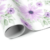 Lente Bloemen Botanisch Patroon Kleurrijk Cadeaupapier (Rol Hoek)