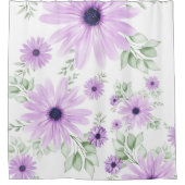 Lente Bloemen Botanisch Patroon Kleurrijk Douchegordijn (Voorkant)