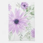 Lente Bloemen Botanisch Patroon Kleurrijk Theedoek (Verticaal)