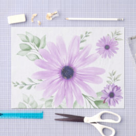 Lente Bloemen Botanisch Patroon Kleurrijk Tissuepapier