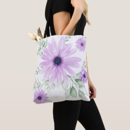 Lente Bloemen Botanisch Patroon Kleurrijk Tote Bag