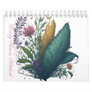 Lente Bloemen Botanische Patroon Spiraal Kalender