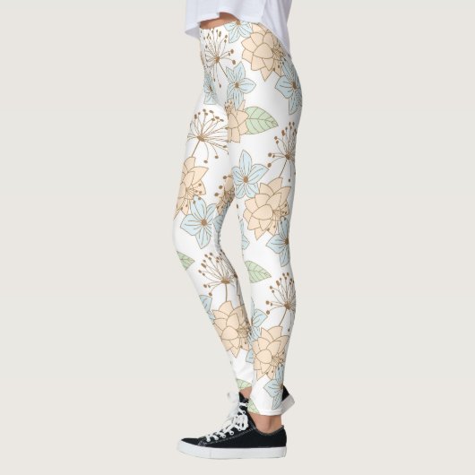 lente bloemen broek leggings (Links)