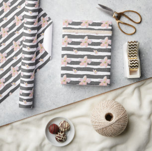 Lente bloemen cadeaupapier