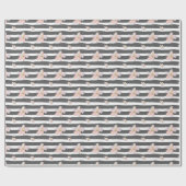 Lente bloemen cadeaupapier (Vlak)