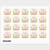 Lente Bloemen Dank u bruiloft gunst Label (Vel)