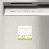 Lente bloemen dank u magneet - Meisje (Insitu (Vaatwasser))