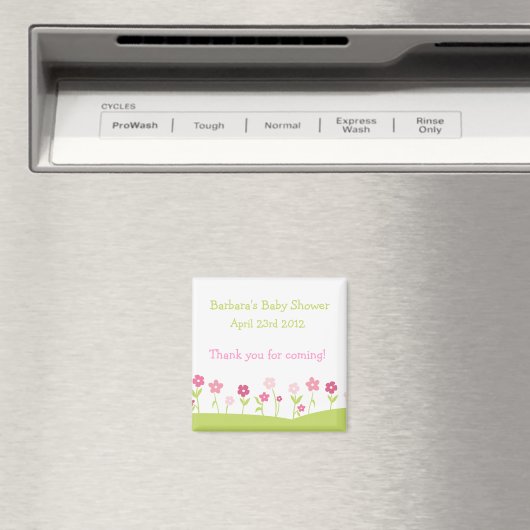 Lente bloemen dank u magneet - Meisje (Insitu (Vaatwasser))