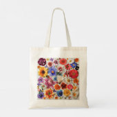 Lente Bloemen Digitale Kunst Tote Bag (Achterkant)