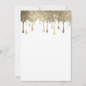 Lente Bloemen Eiffeltoren Goud Drips Zoet 16 Kaart (Achterkant)