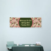 Lente bloemen elegant bloesbloem spandoek (Beurs)