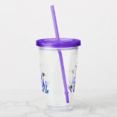 Lente Bloemen en Bijen Acryl Tumbler Acryl Drinkbeker (Links)