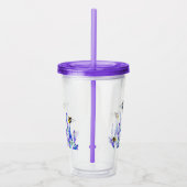 Lente Bloemen en Bijen Acryl Tumbler Acryl Drinkbeker (Rechts)