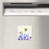 Lente Bloemen en Bijen Magnet Gift (Insitu (Vaatwasser))